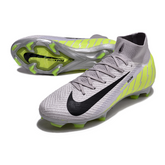 Chuteira Campo Nike Air Zoom Mercurial Superfly 10 Elite FG Cinza e Verde